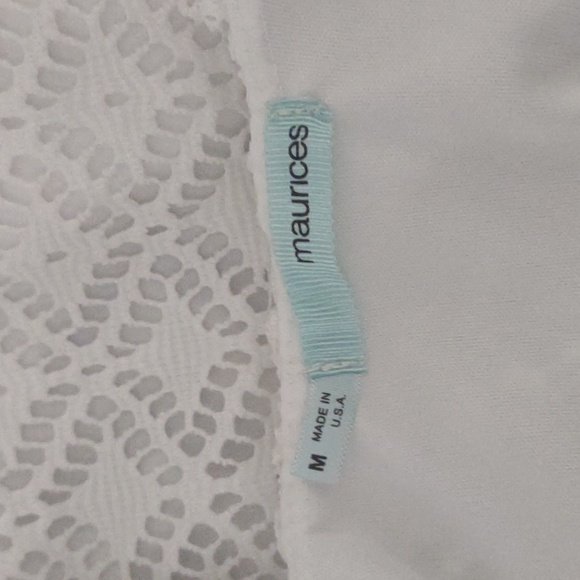 Old Navy off-shoulder white lined top Size M Made in the USA - Picture 8 of 9